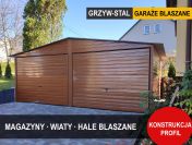 Garaż Blaszany Dwuspadowy / Złoty Dąb / Garaże Blaszane - GrzywStal