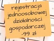 Rejestracja jednoosobowej działalności gospodarczej