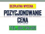 Pozycjonowanie strony cena, tel. 504-746-203. Dla firmy i osoby prywatnej