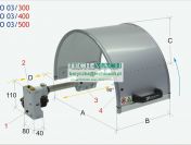 Osłona PTO 03/400, osłona tokarki PTO 03/400 CE tel. 601273539