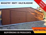 Duży Garaż Blaszany Złoty Dąb / Garaże Blaszane / Blaszak – GrzywStal